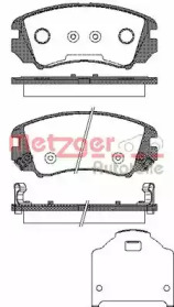 Комплект тормозных колодок METZGER 0953.22